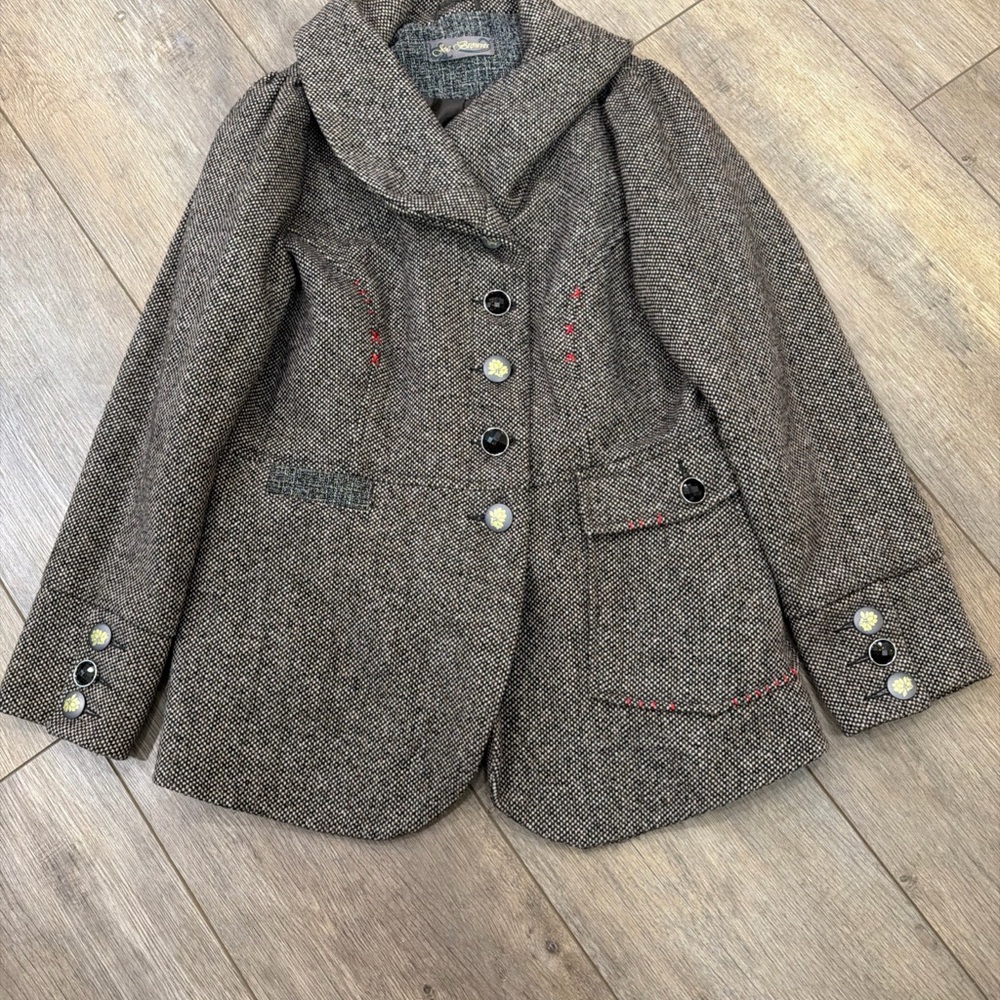 Joe Browns Classic Brown Tweed Coat 12